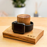 Whisky cask wood watch stand - Stag Design