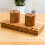 Personalised oak watch stand - Stag Design