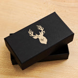 Wooden cufflinks - Stag Design