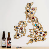 Beer Cap UK and Ireland Map - Stag Design