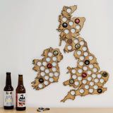 Beer Cap UK and Ireland Map - Stag Design