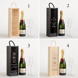 NEW! Personalised engagement bottle box - Stag Design