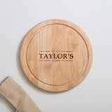 Personalised Family Surname Chopping  Board - Stag Design