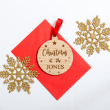 Christmas personalised bauble decoration - Stag Design