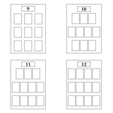 Personalised table plan with names engraved - Stag Design