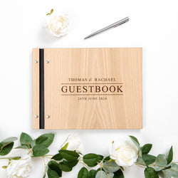 Personalised wedding guest book