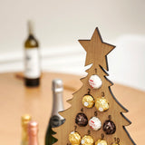 Personalised oak Advent Calendar for chocolates - Stag Design