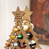 Personalised oak Advent calendar for drinks - Stag Design