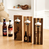 Magnetic bottle cap opener - Stag Design