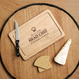 Personalised Family Head Chef Chopping Board - Stag Design