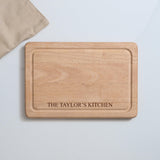Personalised Family Chopping  Board - Stag Design