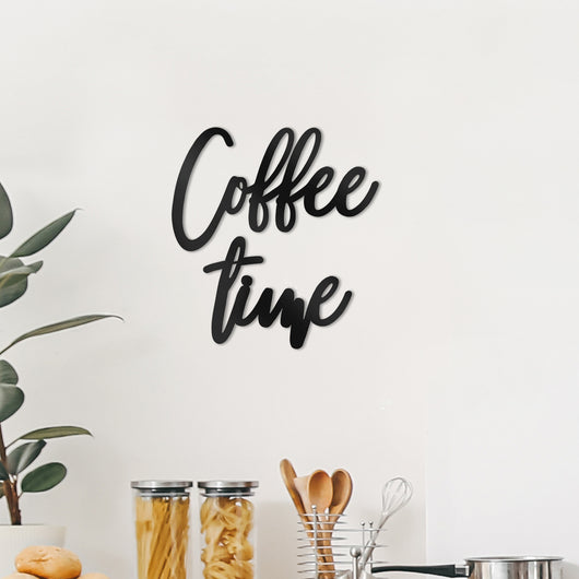 Coffee Time Wall Art Sign