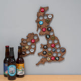 Beer Cap UK and Ireland Map - Stag Design