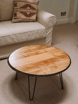 Whisky barrel coffee table