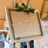 Jigsaw guest book frame