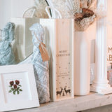 Personalised Merry Christmas bottle gift box
