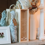 Personalised Merry Christmas bottle gift box