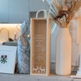 Personalised Merry Christmas bottle gift box