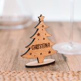 Personalised Christmas tree table decoration