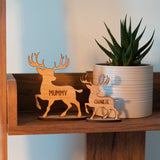 Personalised Christmas reindeer table decoration