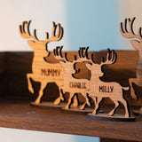 Personalised Christmas reindeer table decoration