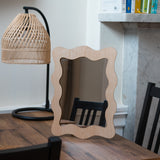 Contemporary organic shape mirror