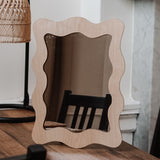 Contemporary organic shape mirror
