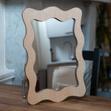 Contemporary organic shape mirror