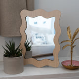 Contemporary organic shape mirror