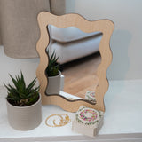 Contemporary organic shape mirror