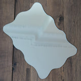 Contemporary organic shape mirror