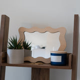 Contemporary organic shape mirror