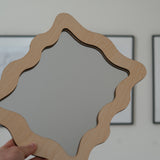 Contemporary organic shape mirror