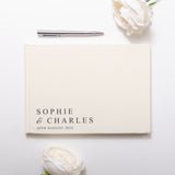 NEW! Personalised linen guest book