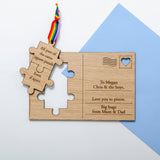 Jigsaw puzzle wooden postcard - Stag Design