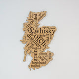 Scotland whisky word map - Stag Design