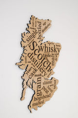 Scotland whisky word map - Stag Design