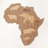 Personalised big five animal Africa map for children - Stag Design