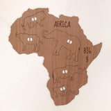 Personalised big five animal Africa map for children - Stag Design