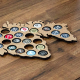 Beer Cap Scotland Map - Stag Design