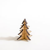 Christmas tree cut out wooden card - Stag Design