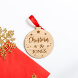 Christmas personalised bauble decoration - Stag Design