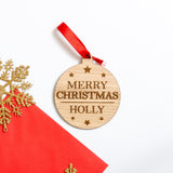 Christmas personalised bauble decoration - Stag Design