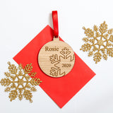 Christmas personalised bauble decoration - Stag Design