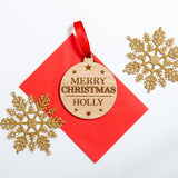 Christmas personalised bauble decoration - Stag Design