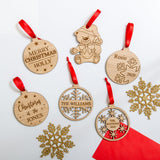 Christmas personalised bauble decoration - Stag Design