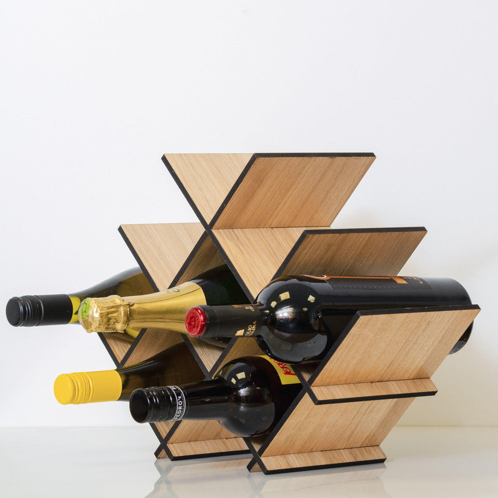 Wooden wine rack – Stag Design