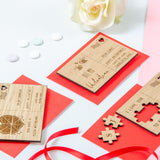 Bee Valentine's Day wooden postcard - Stag Design