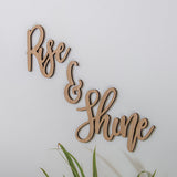 Rise and Shine Wall Art Sign - Stag Design