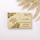 Mother's Day wooden postcard - Stag Design